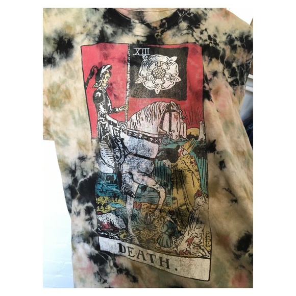 Death tarot tie-dye tee - Picture 3 of 8